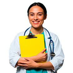 Mulher segurando um livro